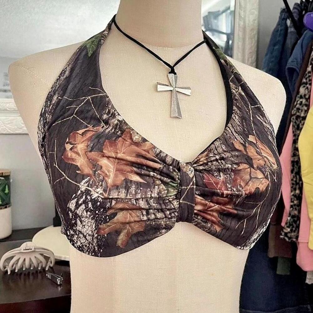 Camo realtree bikini top